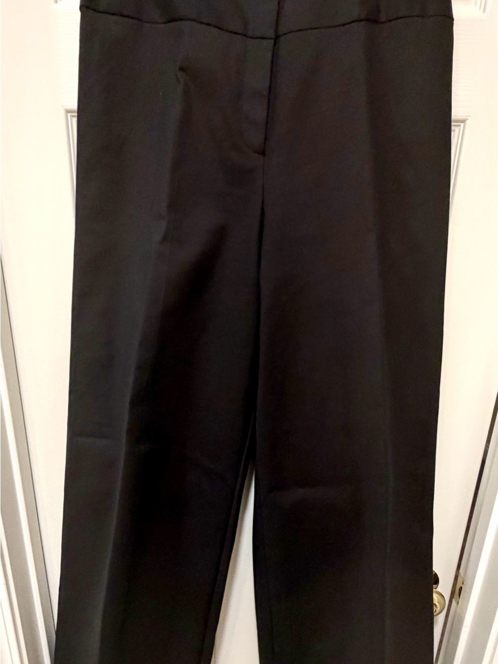 Milly Black Straight-Leg Trousers
